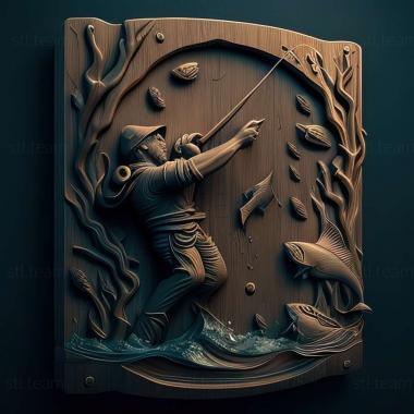 3D model Spearfishing game (STL)